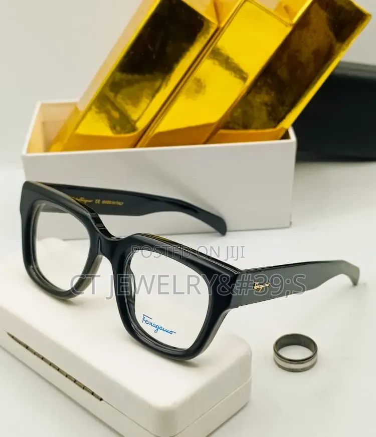 Fashion Eyeglasses Thick Black Frame, Unisex Optical Statement