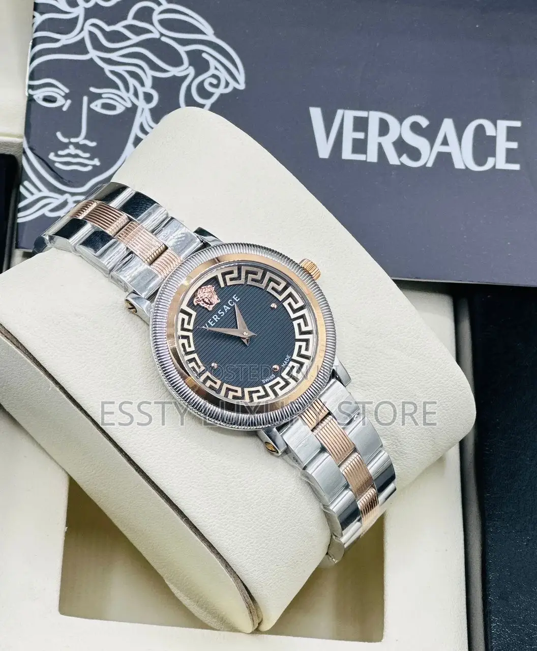 High Quality Luxury Versace Ladies Chain Wristwatches
