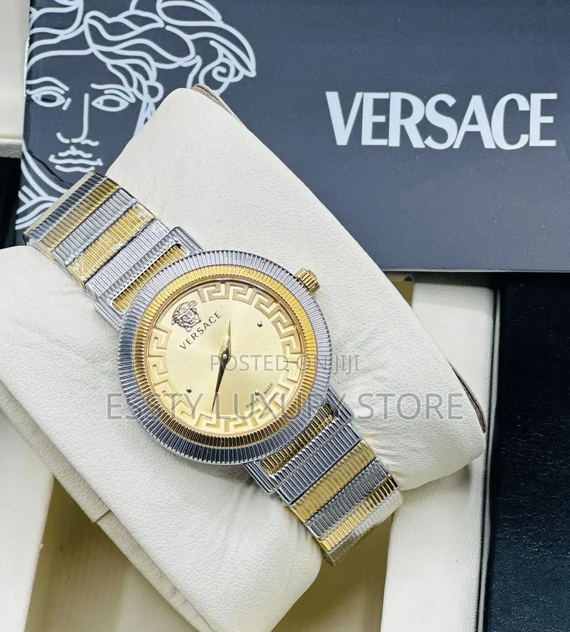 High Quality Luxury Versace Ladies Chain Wristwatches