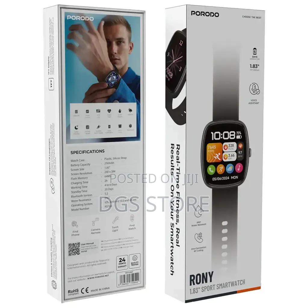Porodo Rony Smart Watch 