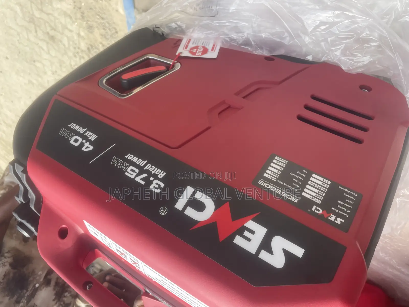 Senci Fuel Saving Inverter Generator 3.75kva Rated Power