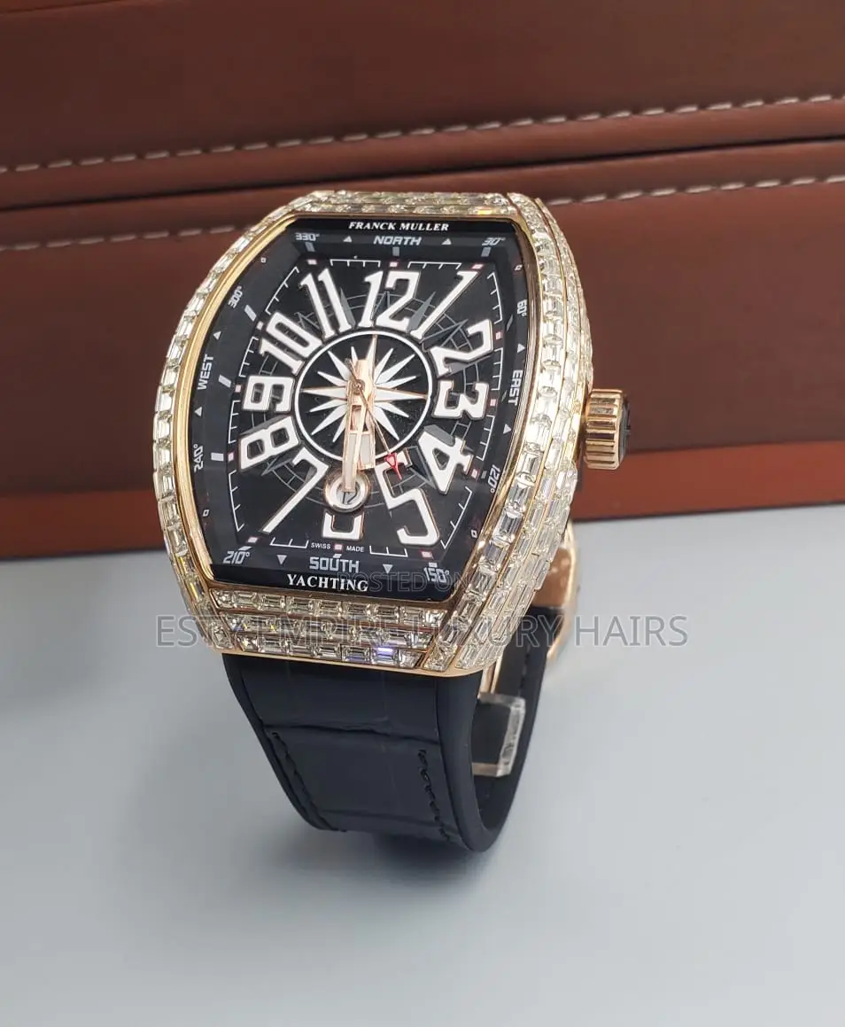 High Quality Luxury Franck Muller Leather Wristwatch
