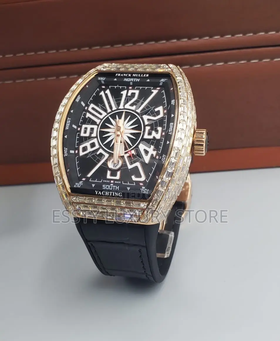 High Quality Luxury Franck Muller Leather Wristwatch