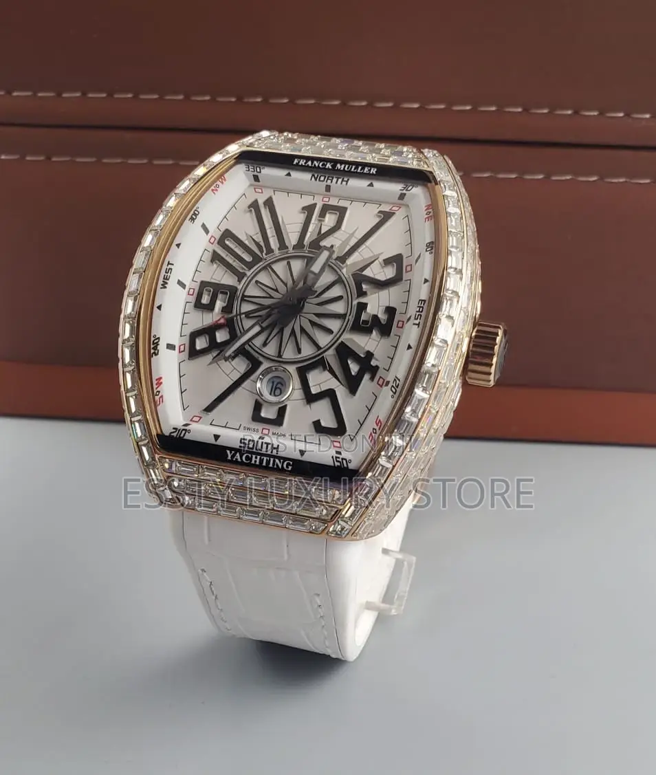High Quality Luxury Franck Muller Leather Wristwatch