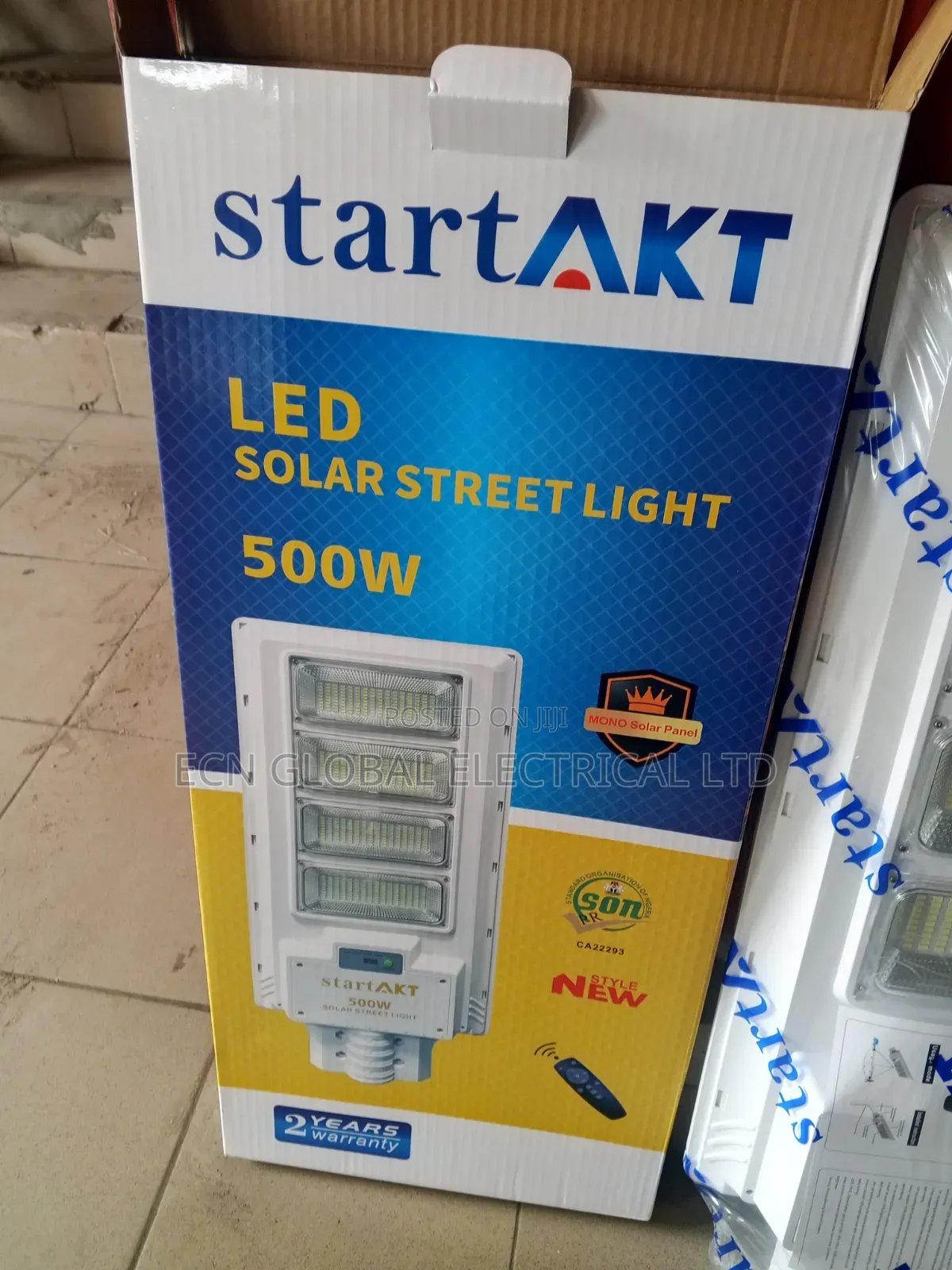 Original 500w Solar Street Light (Akt Start) – Super Bright Outdoor