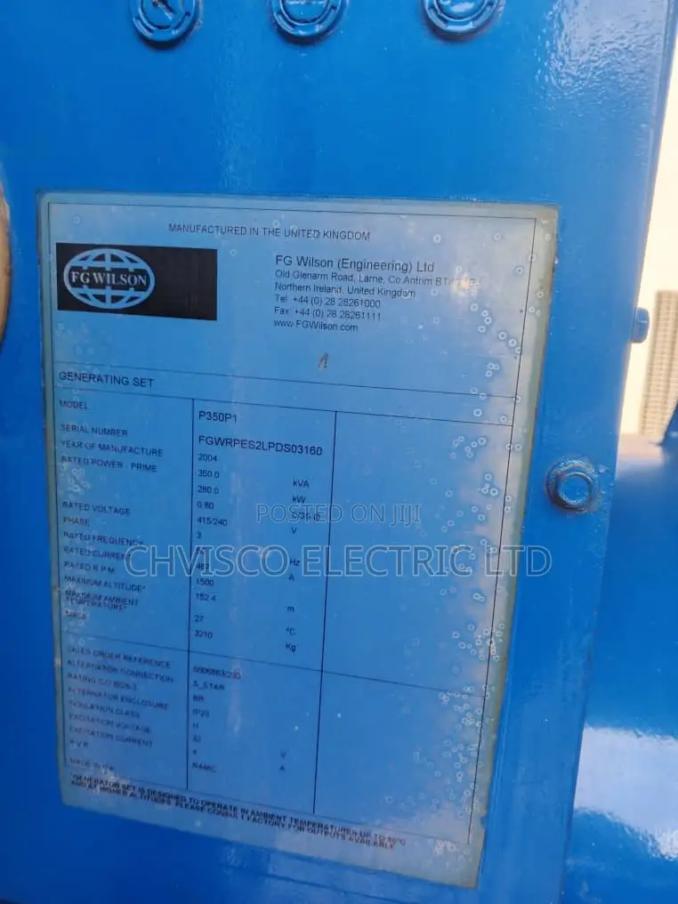 300kva Perkin Generator Set for Rent