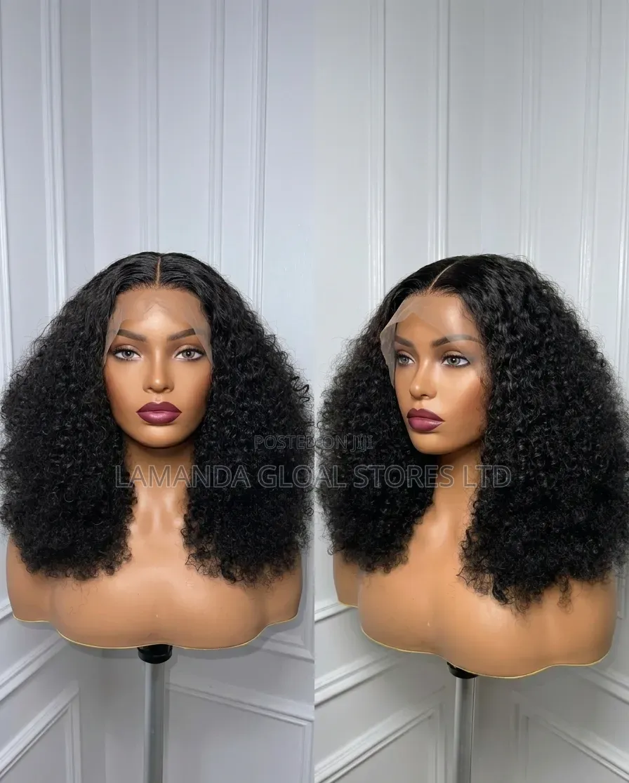 Closure Sassy Curls Unit Human Hair Blend 16 Inches