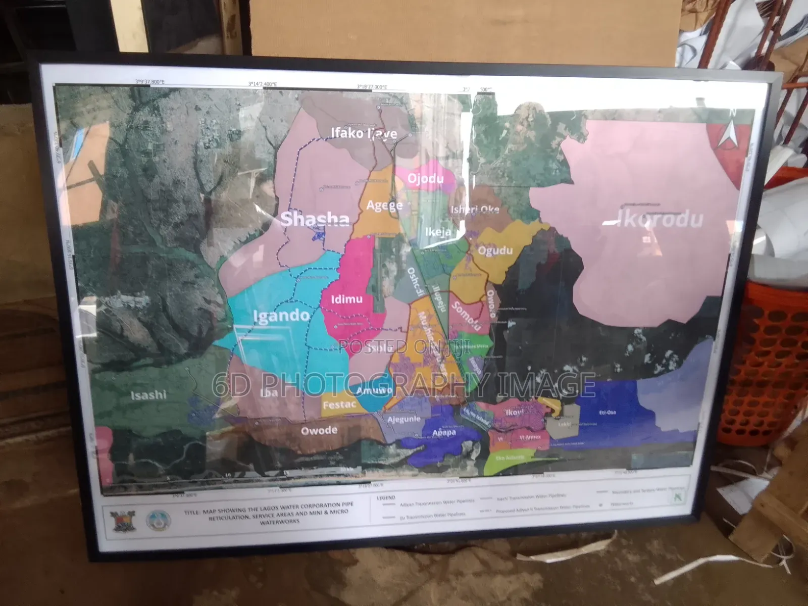 34 by 47 Inches Picture Frame Size With Acrylic Plastic Glass
