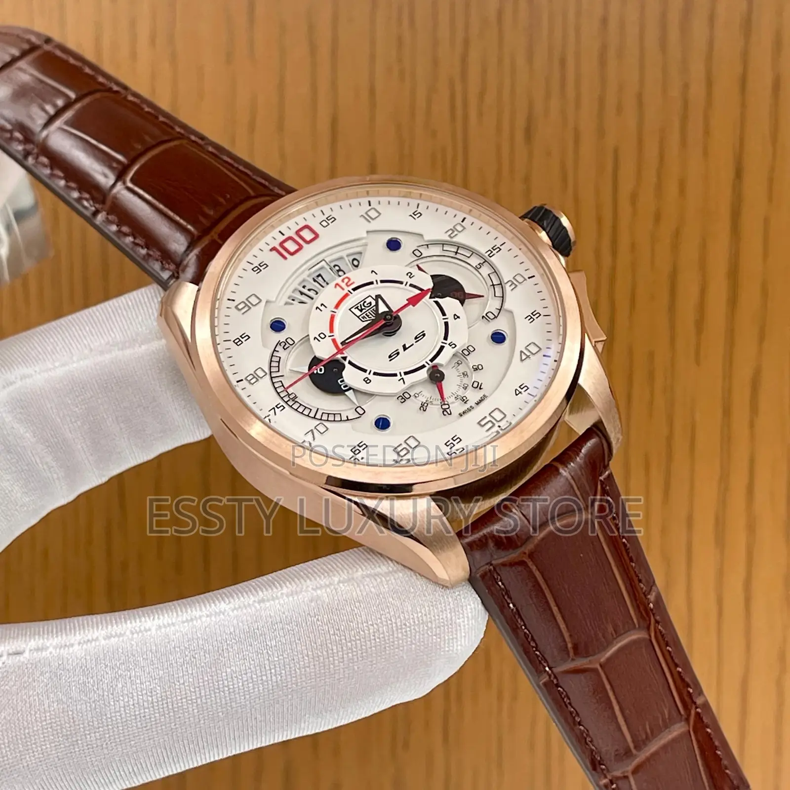 High Quality Luxury Tag Heuer Leather Wristwatch