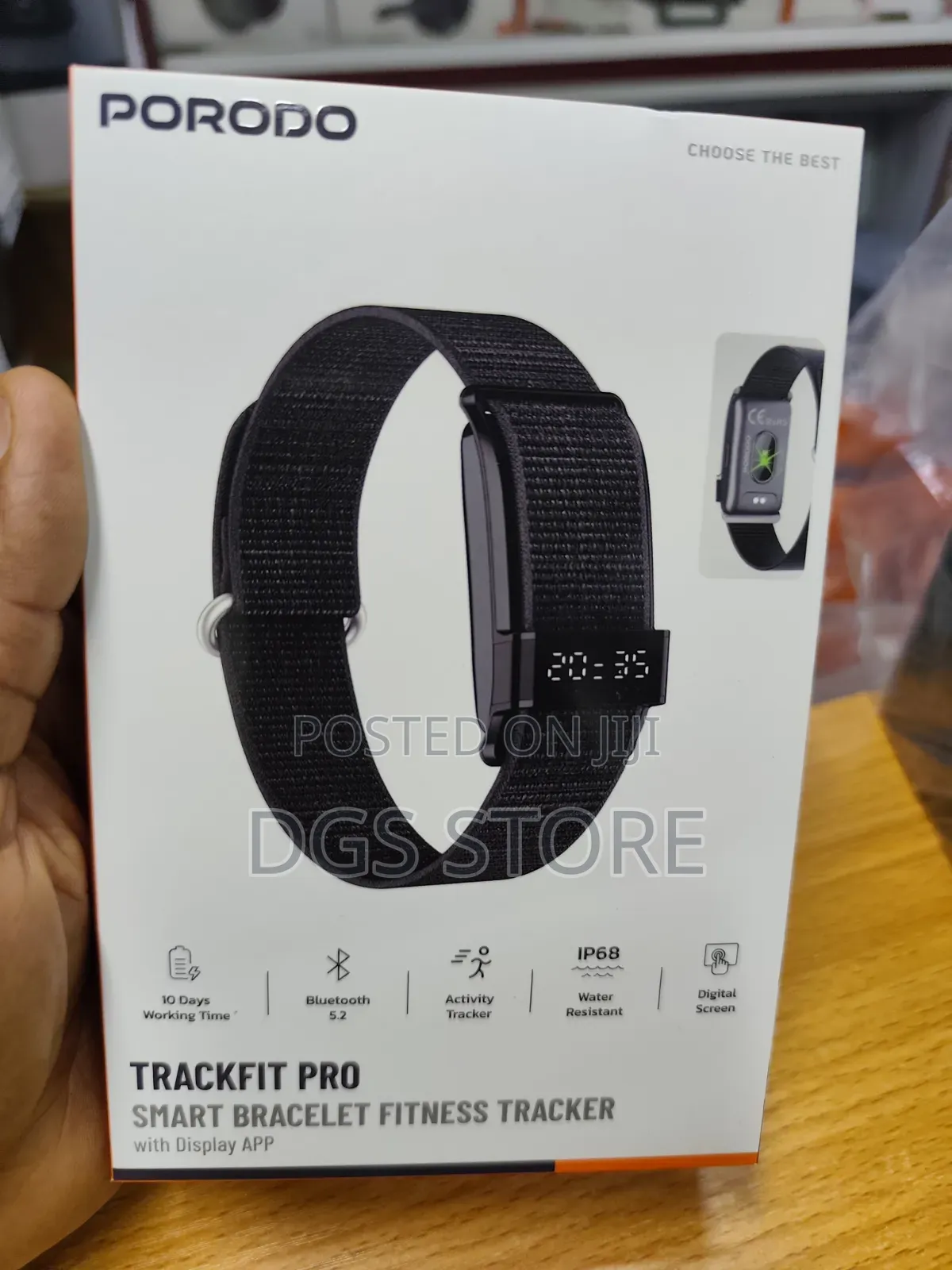 Porodo Trackfit Pro Smart Bracelet Fitness Tracker