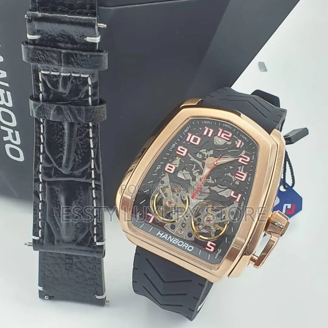 High Quality Luxury Hanboro Double Engine Automatic Watch