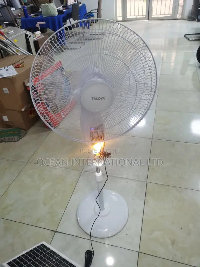 Taloya-Sf1801 Ac/Dc Solar Rechargeable Standing Fan