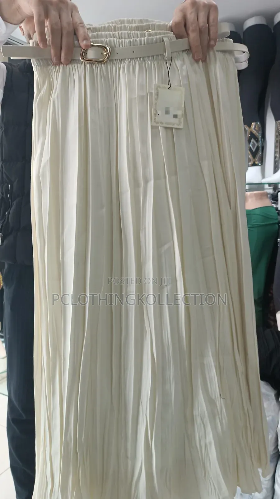 Pleated Long Skirt
