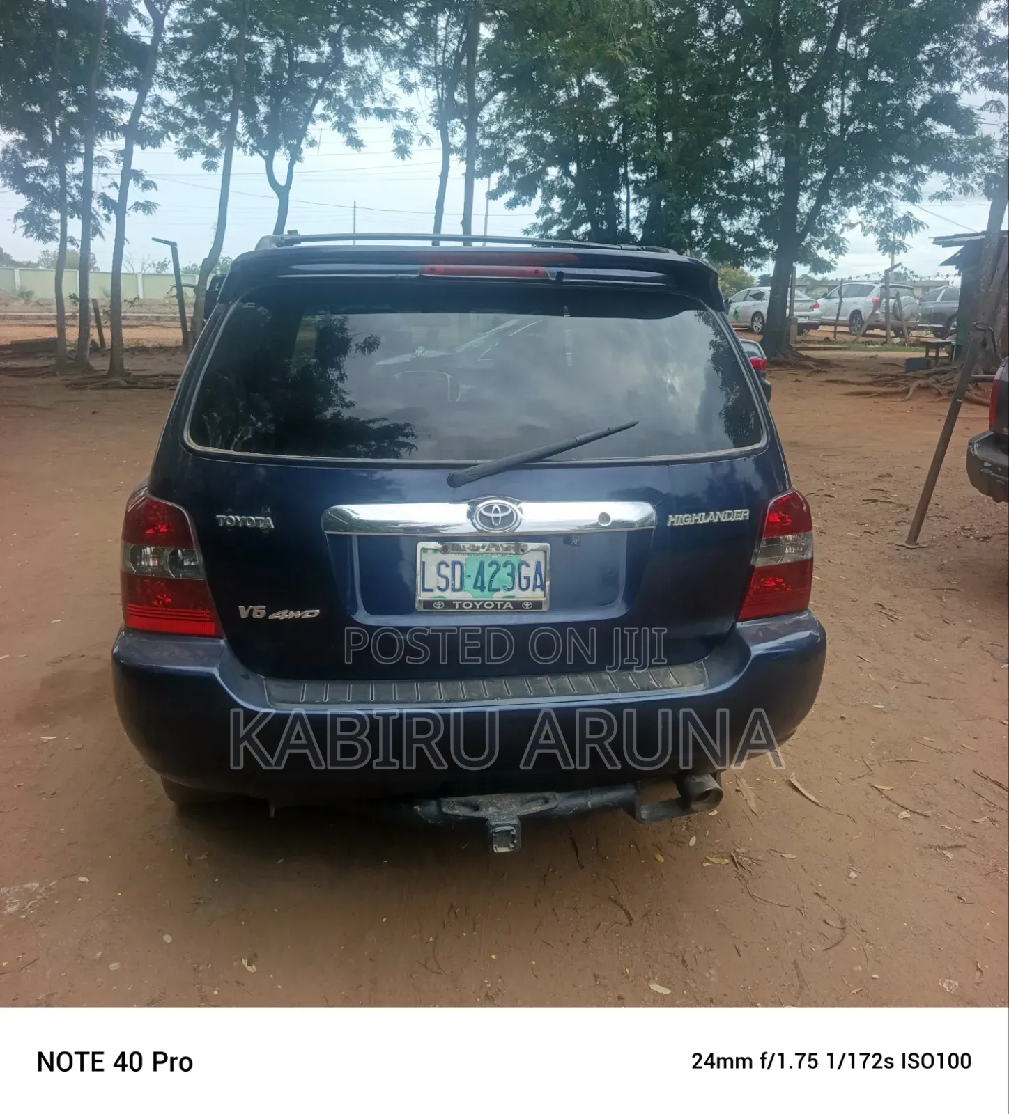 Toyota Highlander 2004 Blue