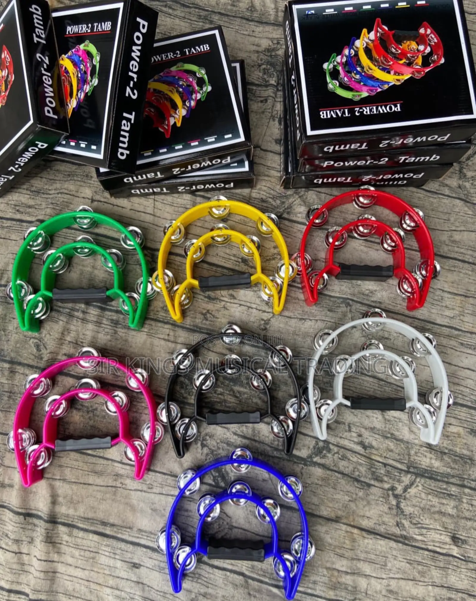 Power 2 Tambourine in Different Colors
