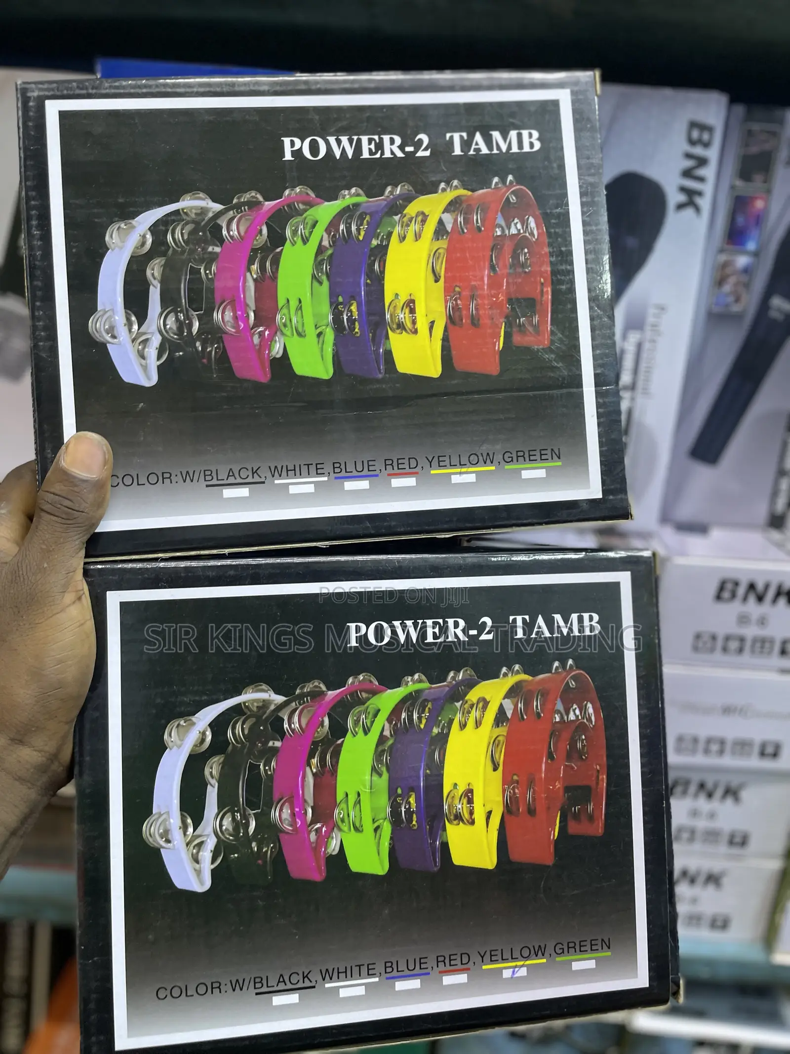 Power 2 Tambourine in Different Colors