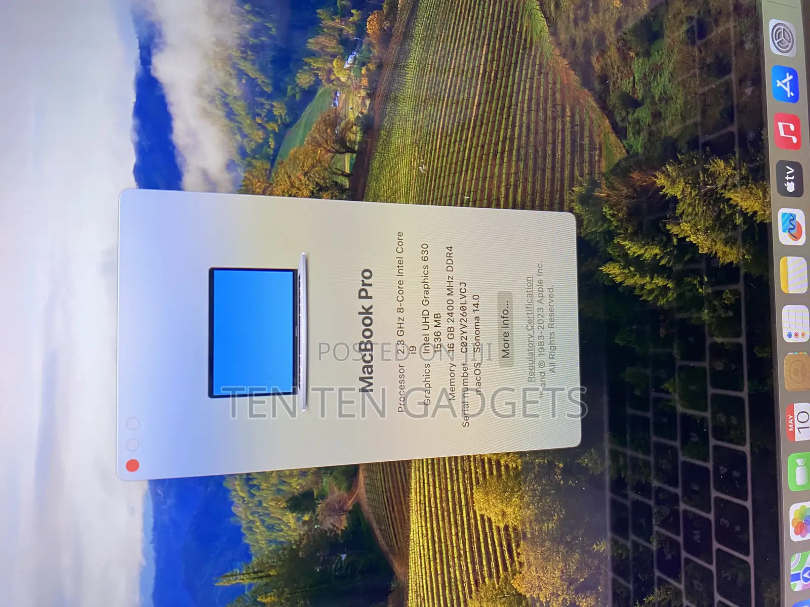 Laptop Apple MacBook Pro 2019 16GB Intel Core i9 SSD 512GB
