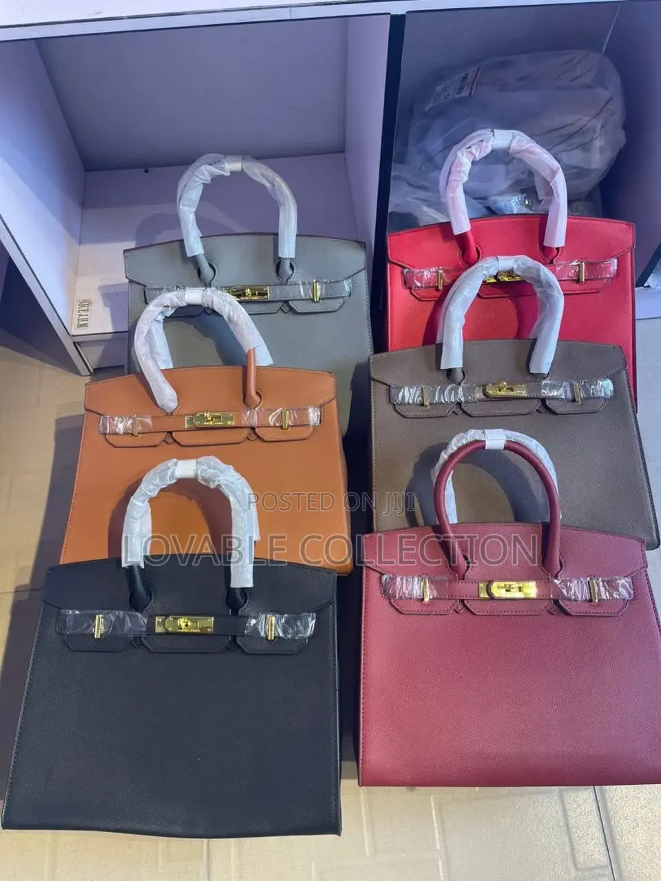 Premium Birkin-Inspired Top-Handle Tote Bag