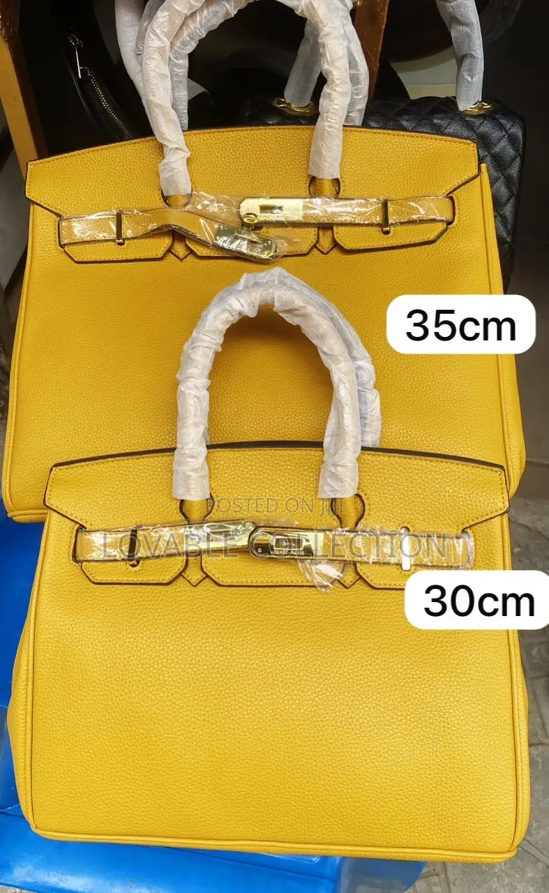 Premium Birkin-Inspired Top-Handle Tote Bag