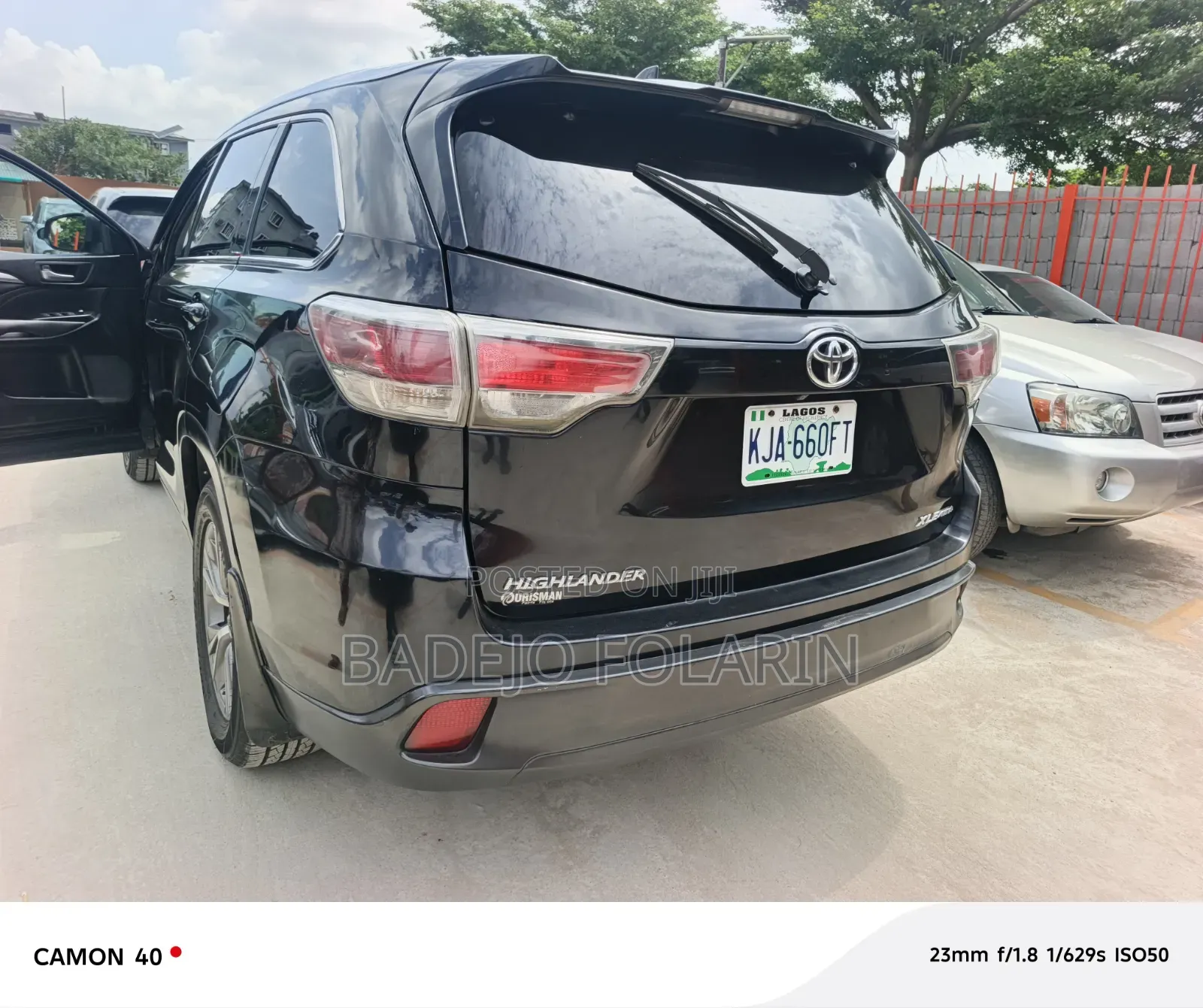 Toyota Highlander XLE V6 4x4 (3.5L 6cyl 6A) 2016 Black