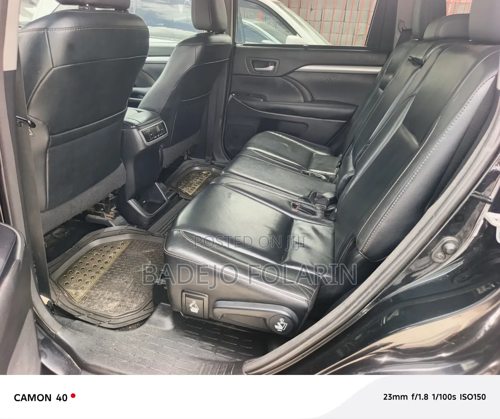 Toyota Highlander XLE V6 4x4 (3.5L 6cyl 6A) 2016 Black