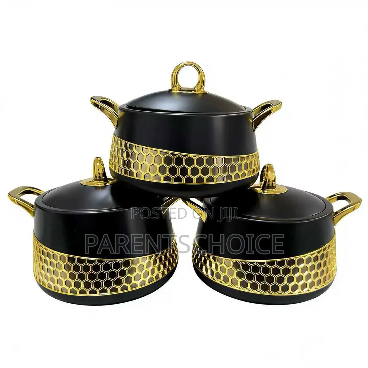 Gold Honeycomb 2l 2.5l 3l Insulated Casserole