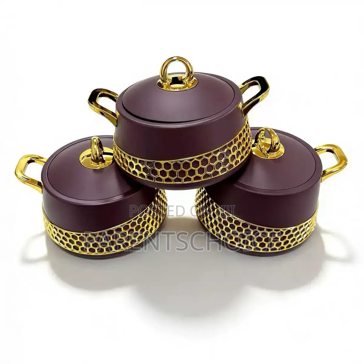 Gold Honeycomb 2l 2.5l 3l Insulated Casserole