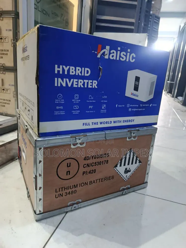 The Haisic 4kwh 12v Lithium Battery + 1.5kva Hybrid Inverter Is an All