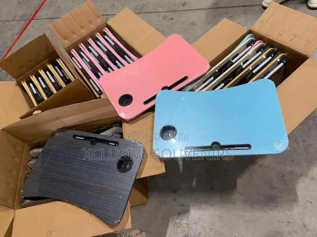 Foldable Laptop Table With Drawer and Accessories for Bed