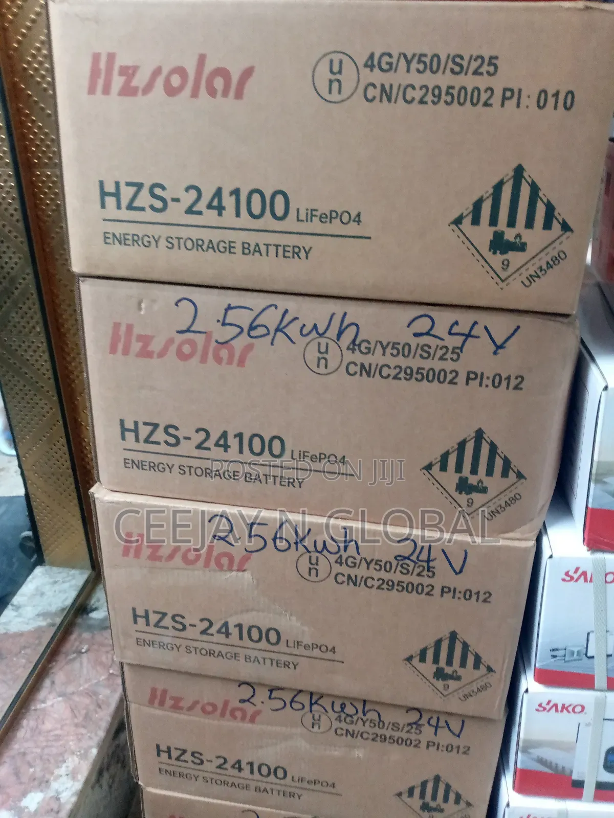 Hz Solar 2.56kwh 24v Lithium Ion Battery