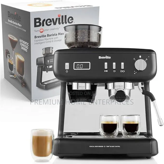 Breville Barista Max Plus With Intelligent Grind and Coffee Machine