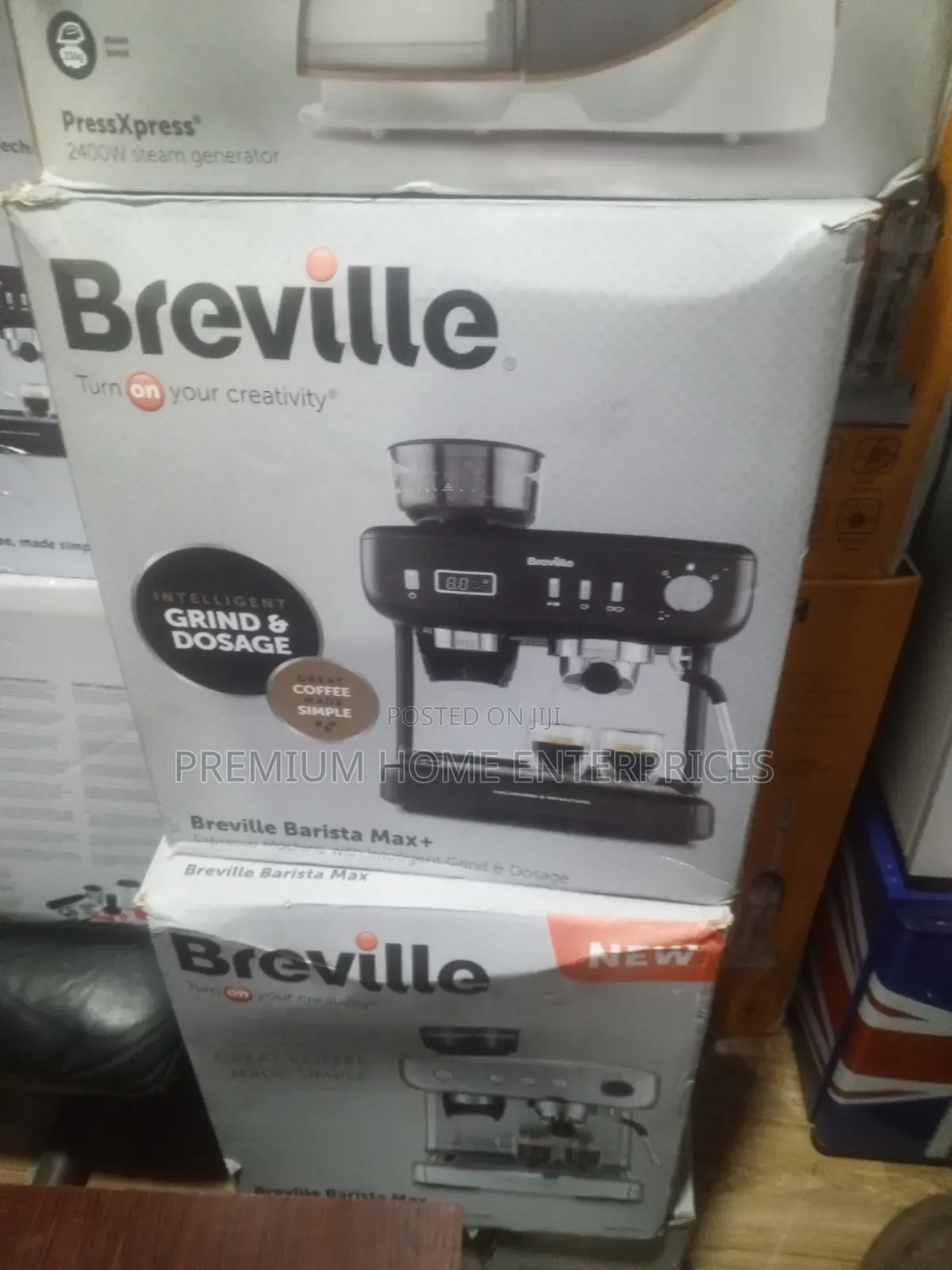 Breville Barista Max Plus With Intelligent Grind and Coffee Machine