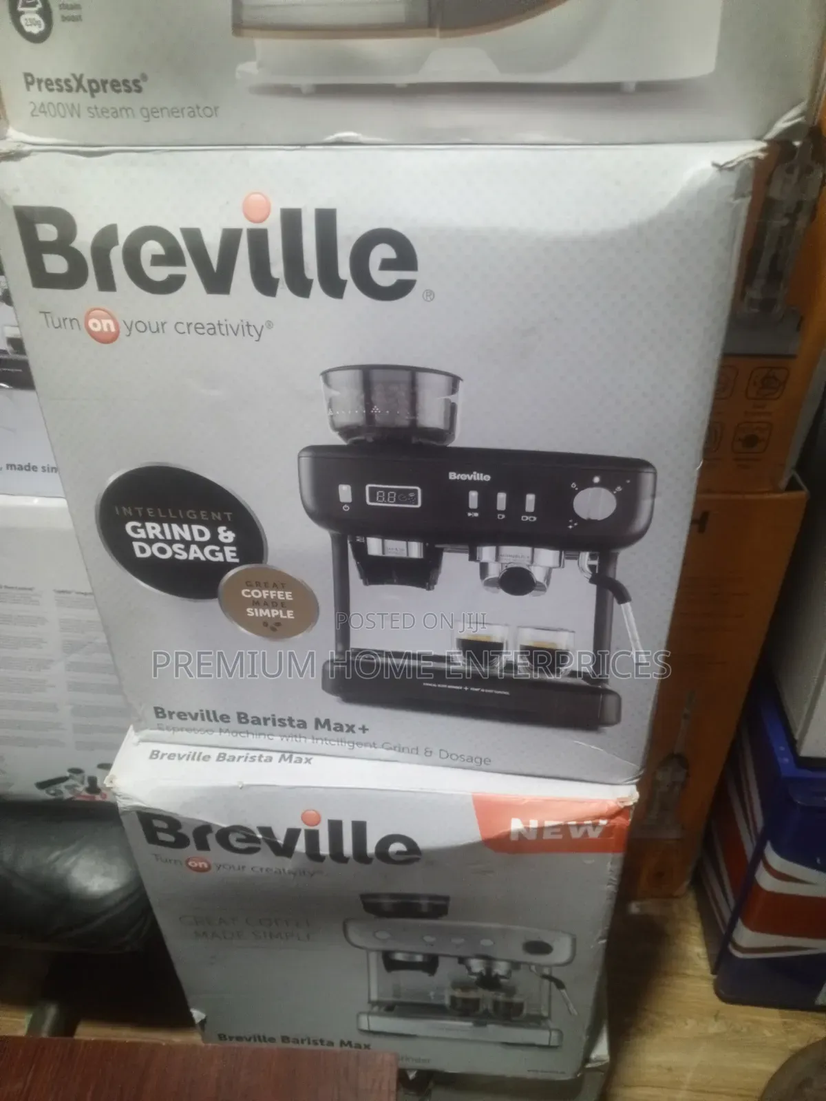 Breville Barista Max Plus With Intelligent Grind and Coffee Machine