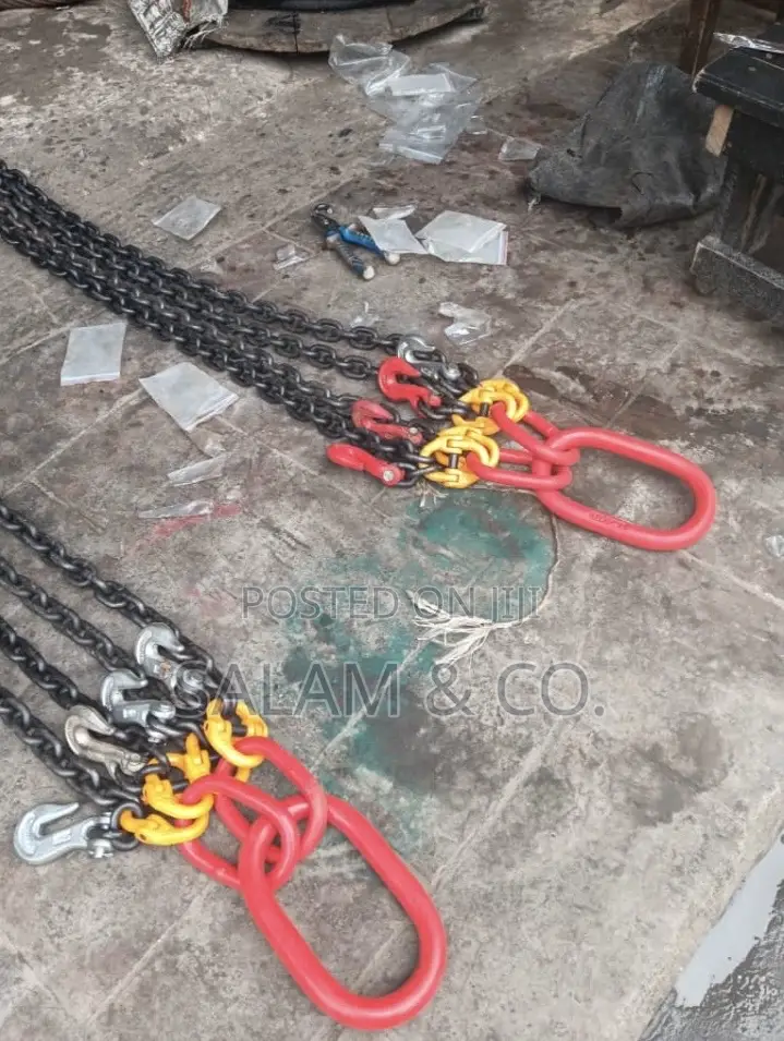 Heavy Duty 4 Leg G80 Lifting Chain Sling With Master Link–17 to 20tons