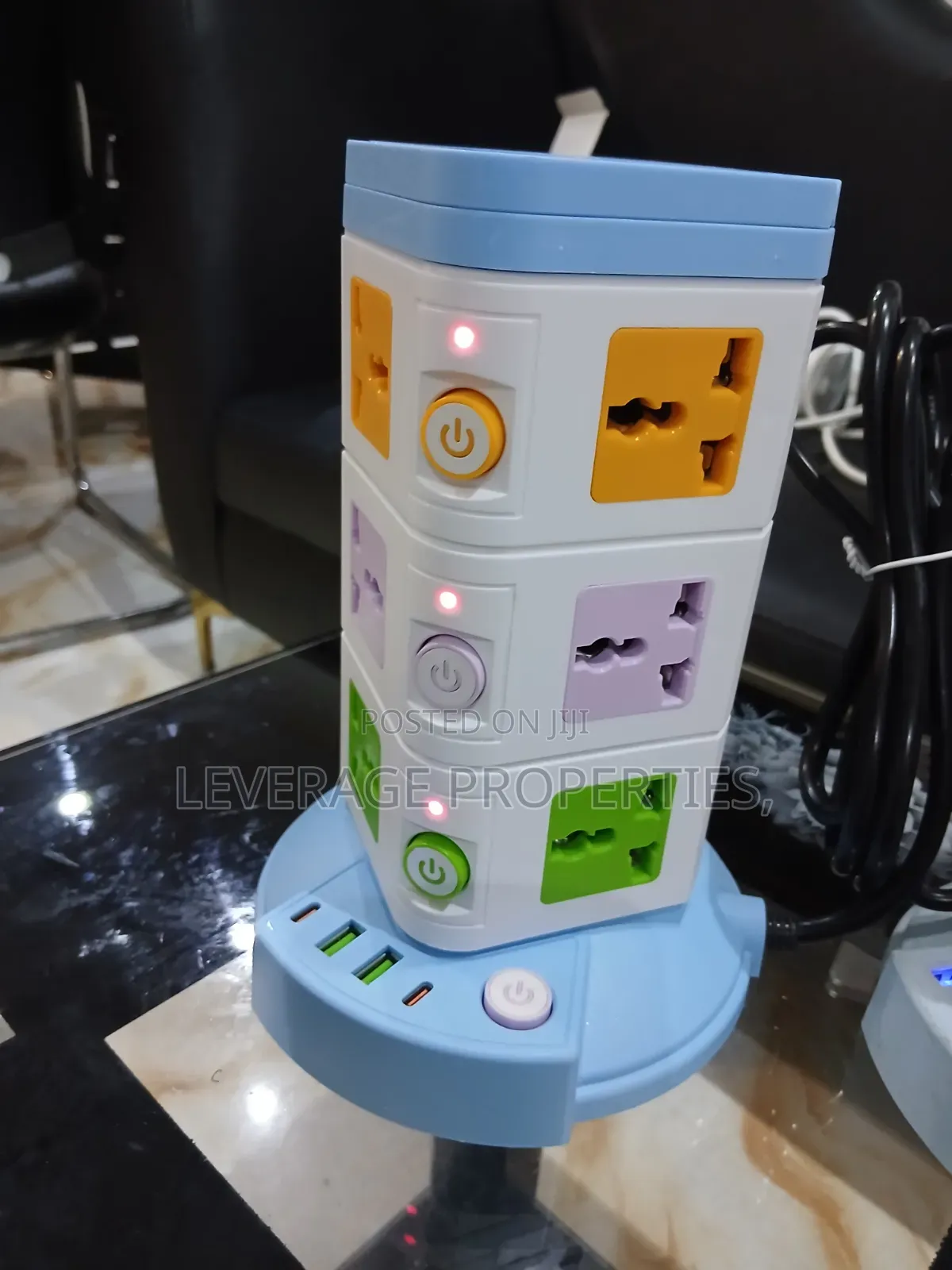 Multi Functional Socket Souvenir. 12 Ways, 2 Type-C, 2 Usb Ports