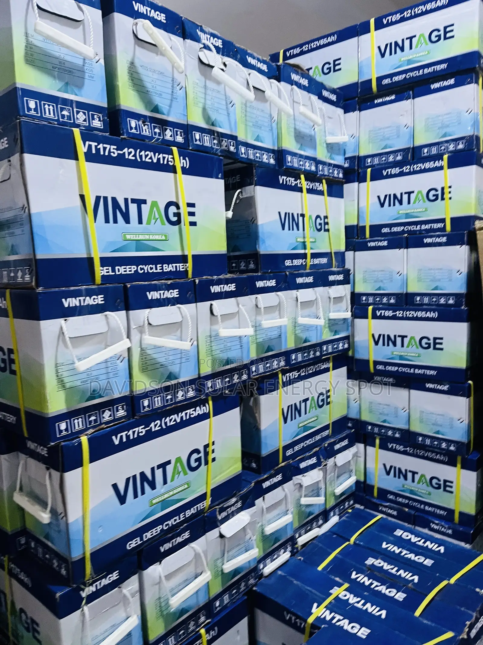 175arh 12v Vintage Solar Gel Battery