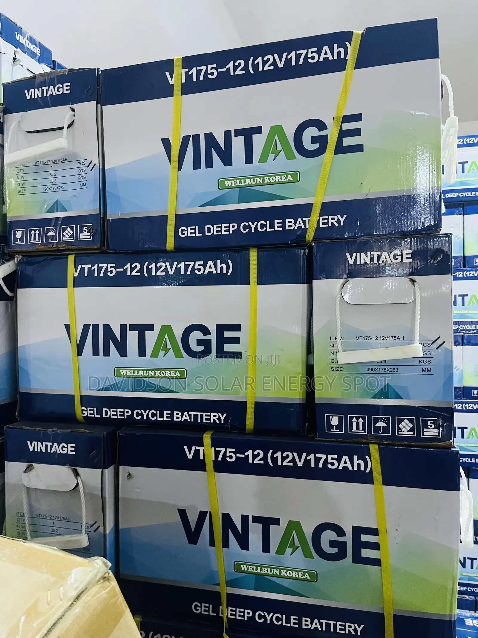 175arh 12v Vintage Solar Gel Battery