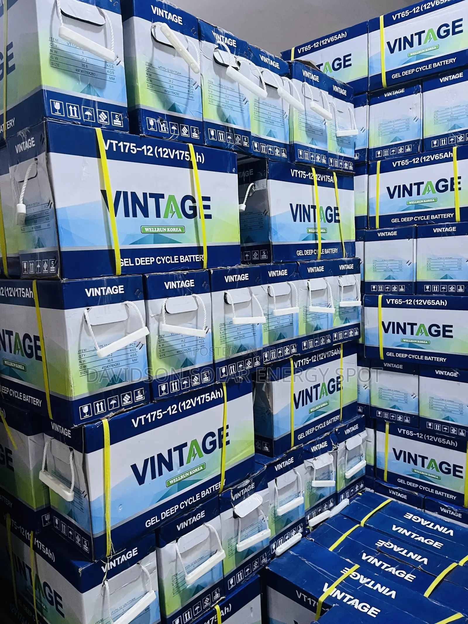 175arh 12v Vintage Solar Gel Battery