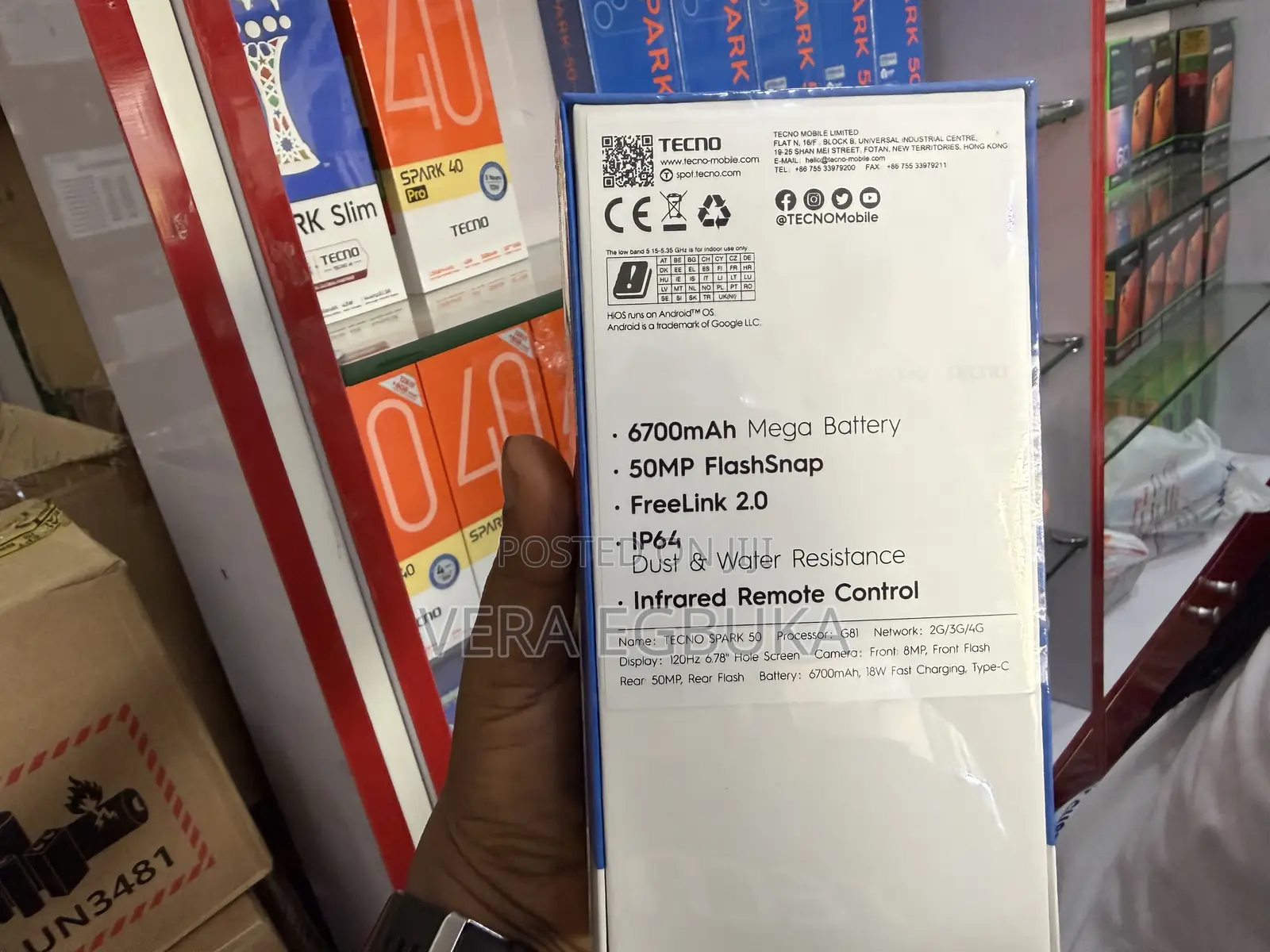 New Tecno Spark 50 128 GB