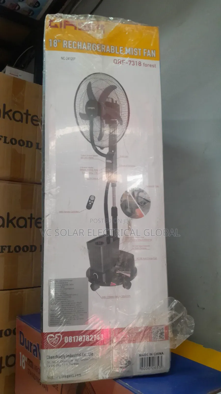 Qasa Rechargeable Mist Fan