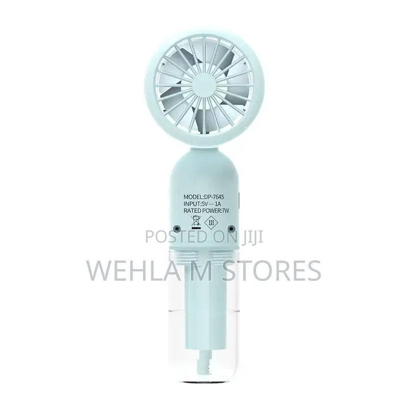 Portable 3000mah Ice Cooling Handheld Mist Spray Fan Dp-7645