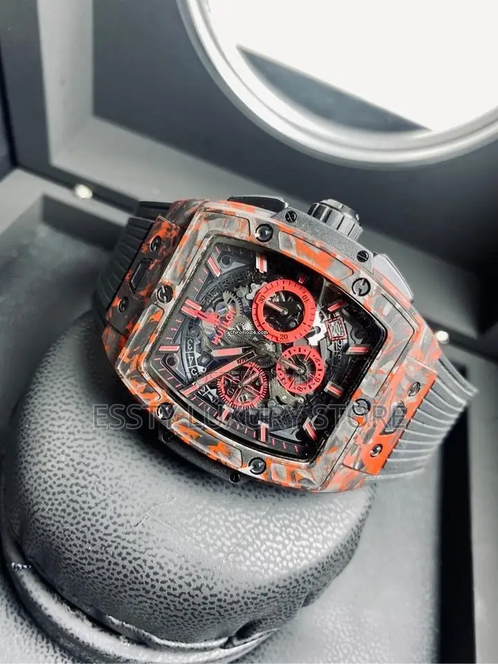 Automatic Quality Luxury Hublot Rubber Wristwatch