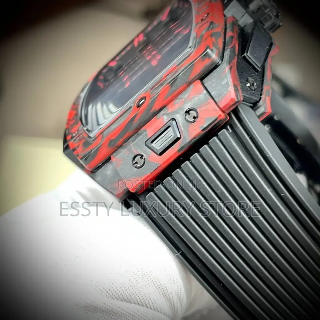 Automatic Quality Luxury Hublot Rubber Wristwatch