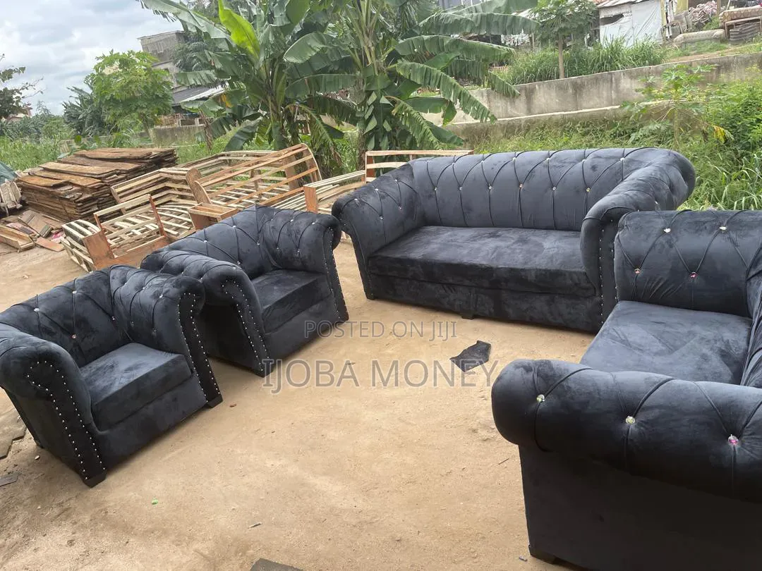 Complete Set of Sofa Made With Fabric