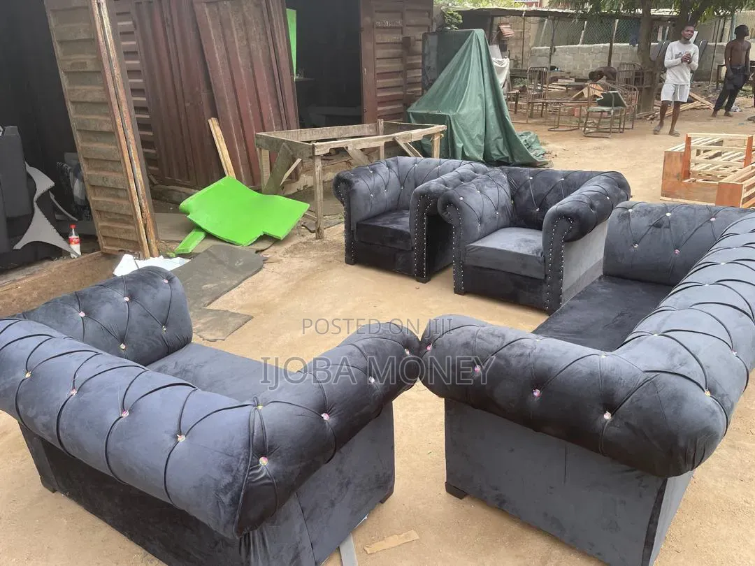 Complete Set of Sofa Made With Fabric