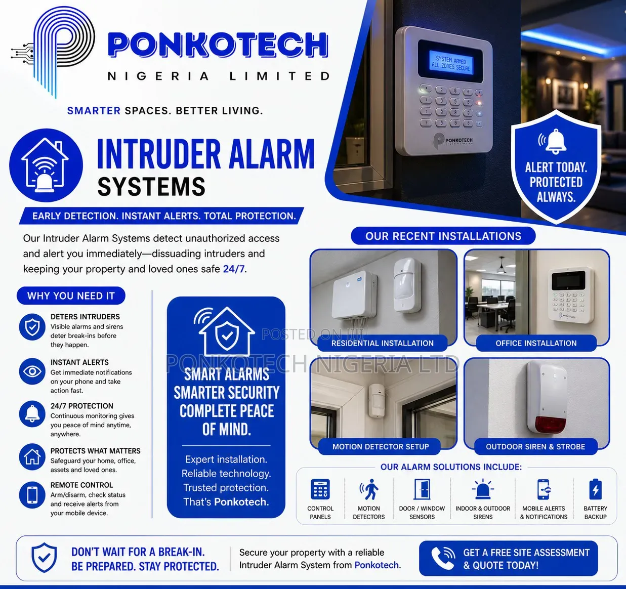 Intruder Alarm System Installation – Protect Your Home Business