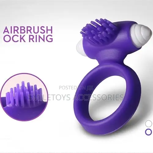 Silicone Vibrators Lock Ring for Men Sex Toy(Purple)