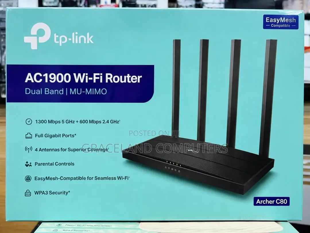 Tp-Link Archer C80 | Ac1900 Wireless Mu-Mimo Wi-Fi Router