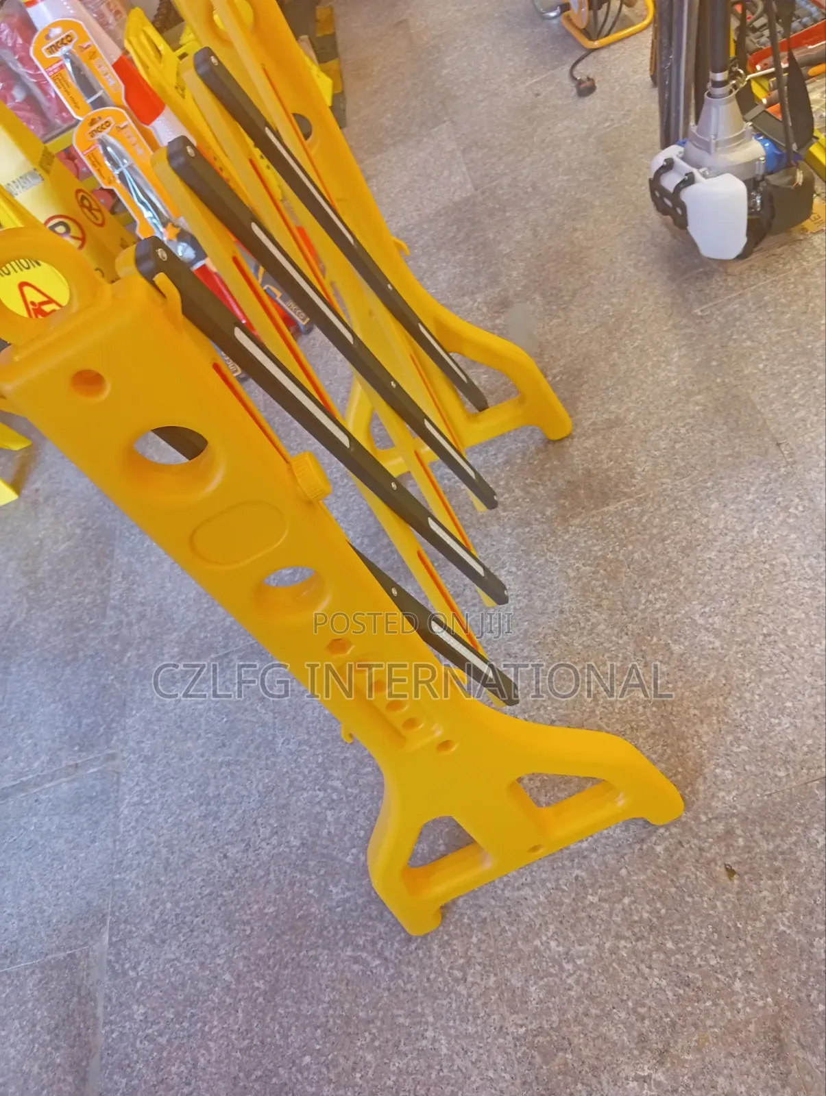 Yellow Safety Barricade