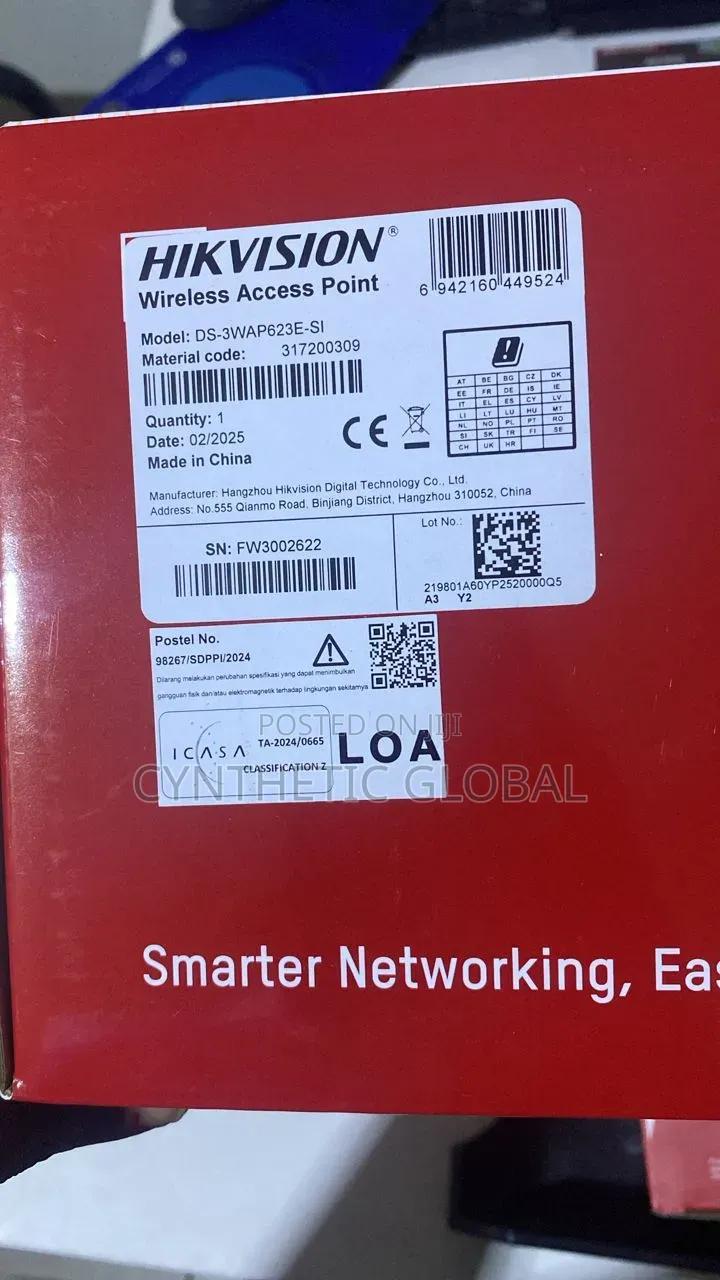 Ds-3wap623e-Si Hikvision Wifi 6 3000m Outdoor Accesspoint
